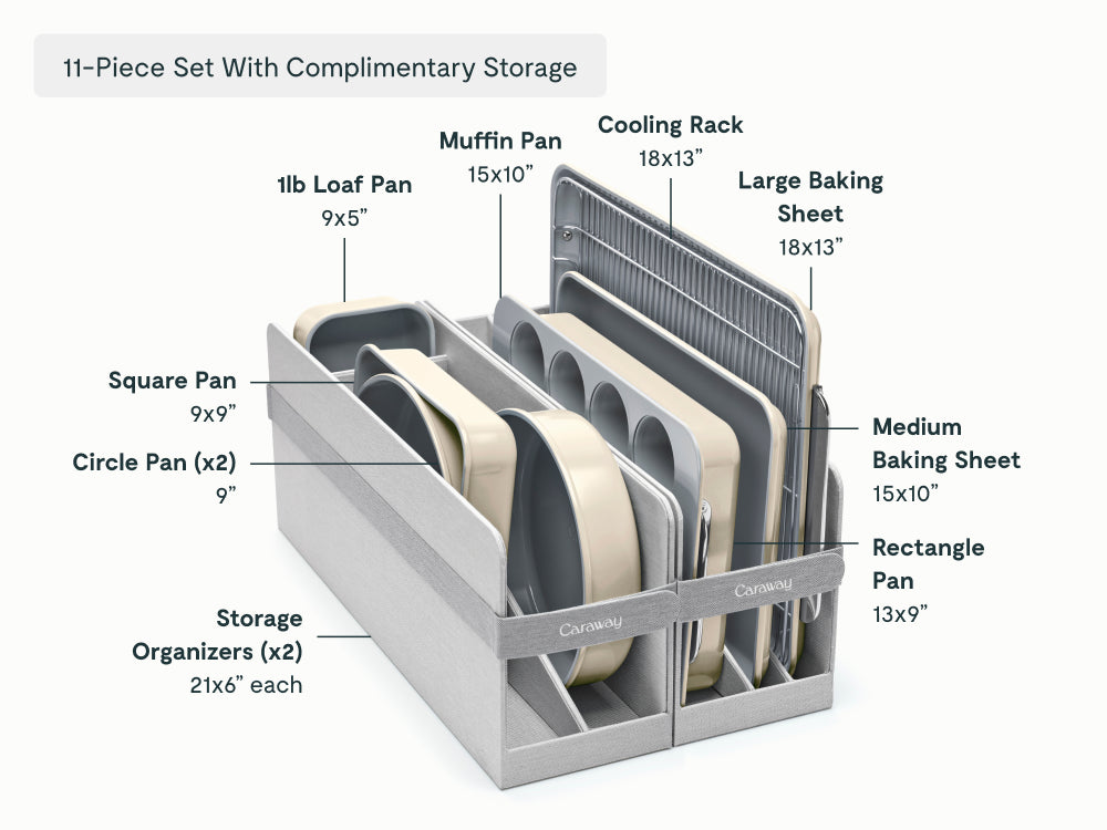 Ceramic Bakeware Set - With Complimentary Storage