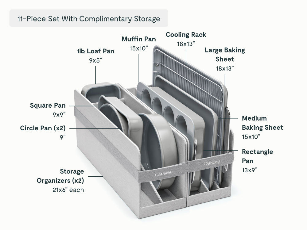 Ceramic Bakeware Set - With Complimentary Storage