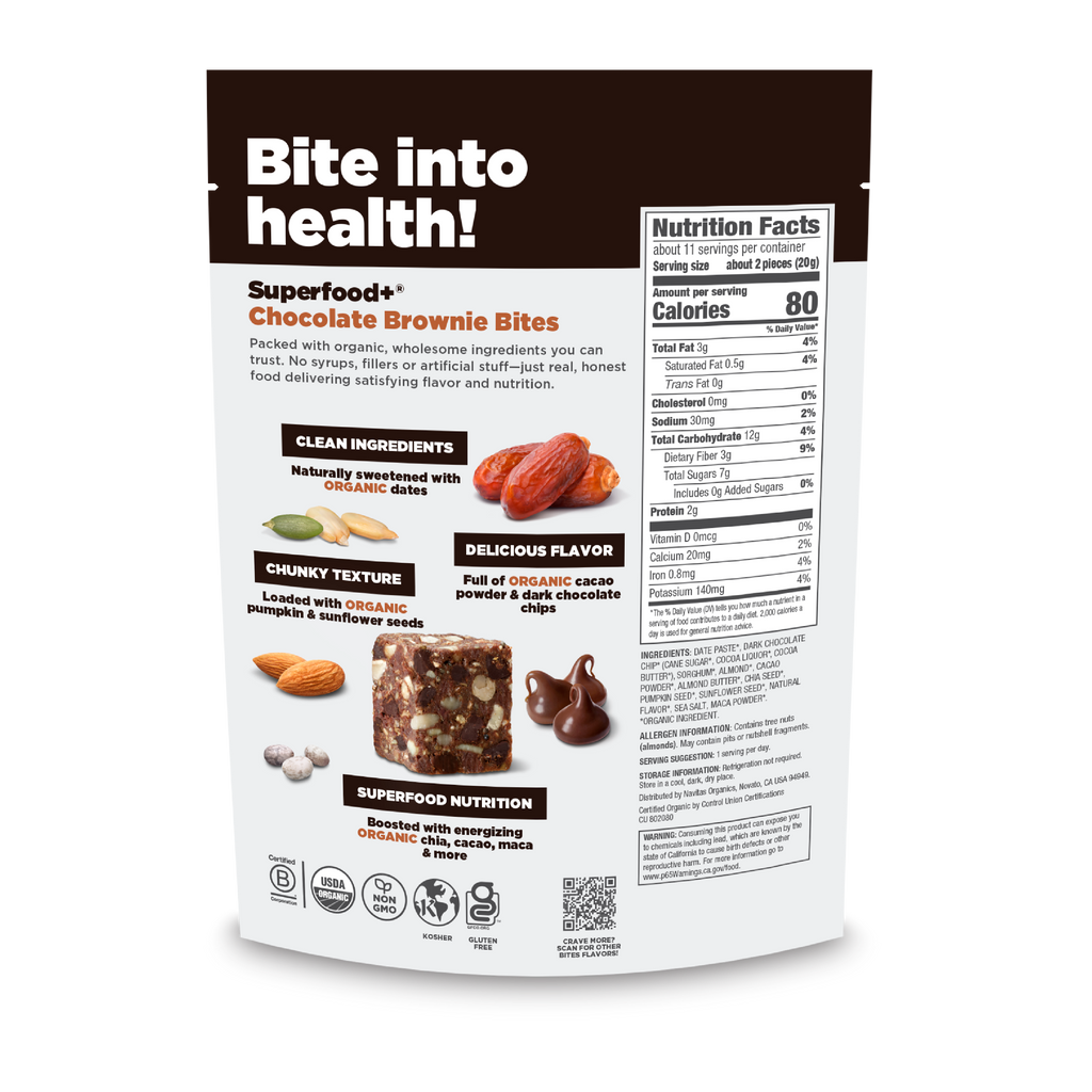 Superfood + Chocolate Brownie BITES
