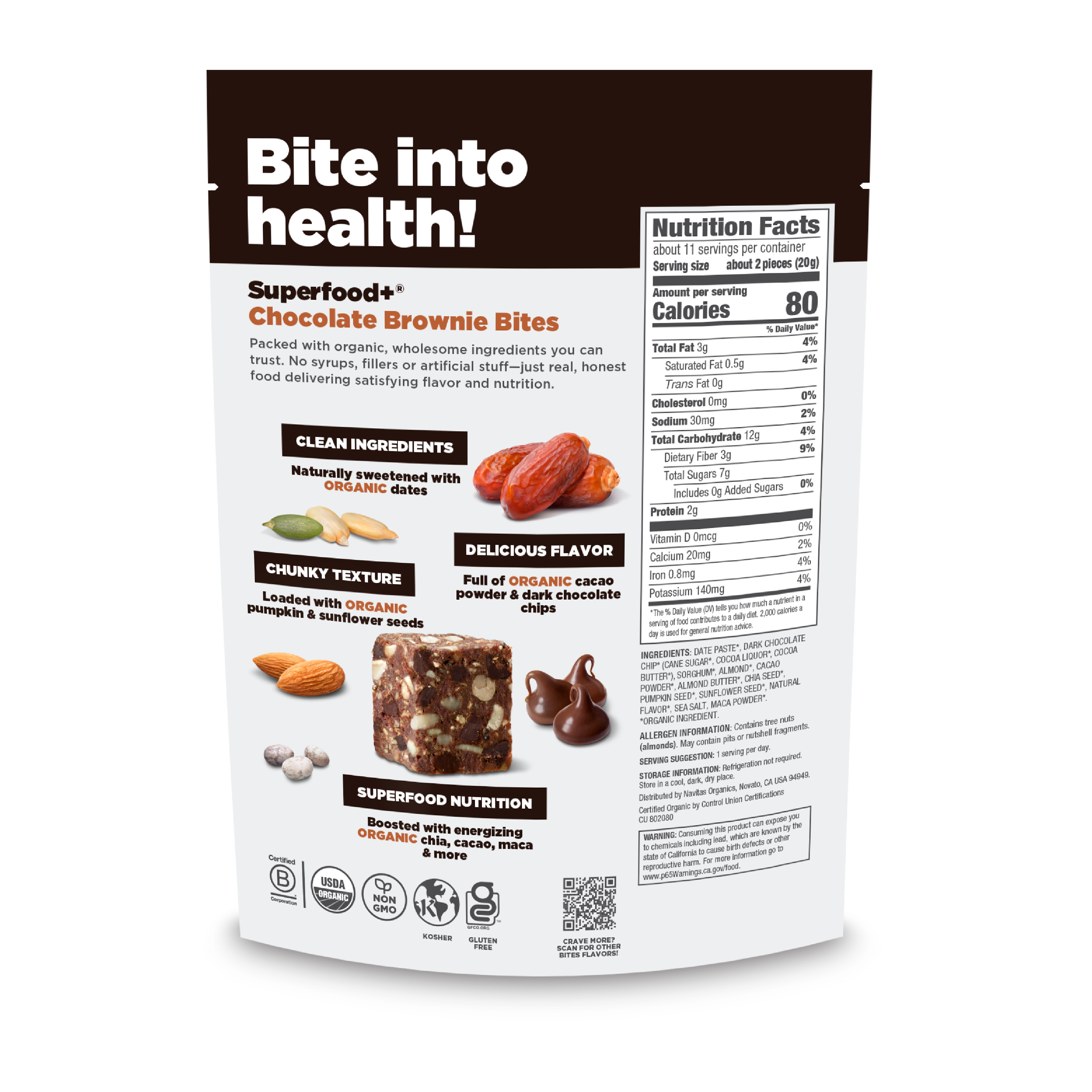 Superfood + Chocolate Brownie BITES