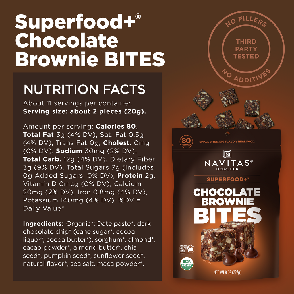 Superfood + Chocolate Brownie BITES