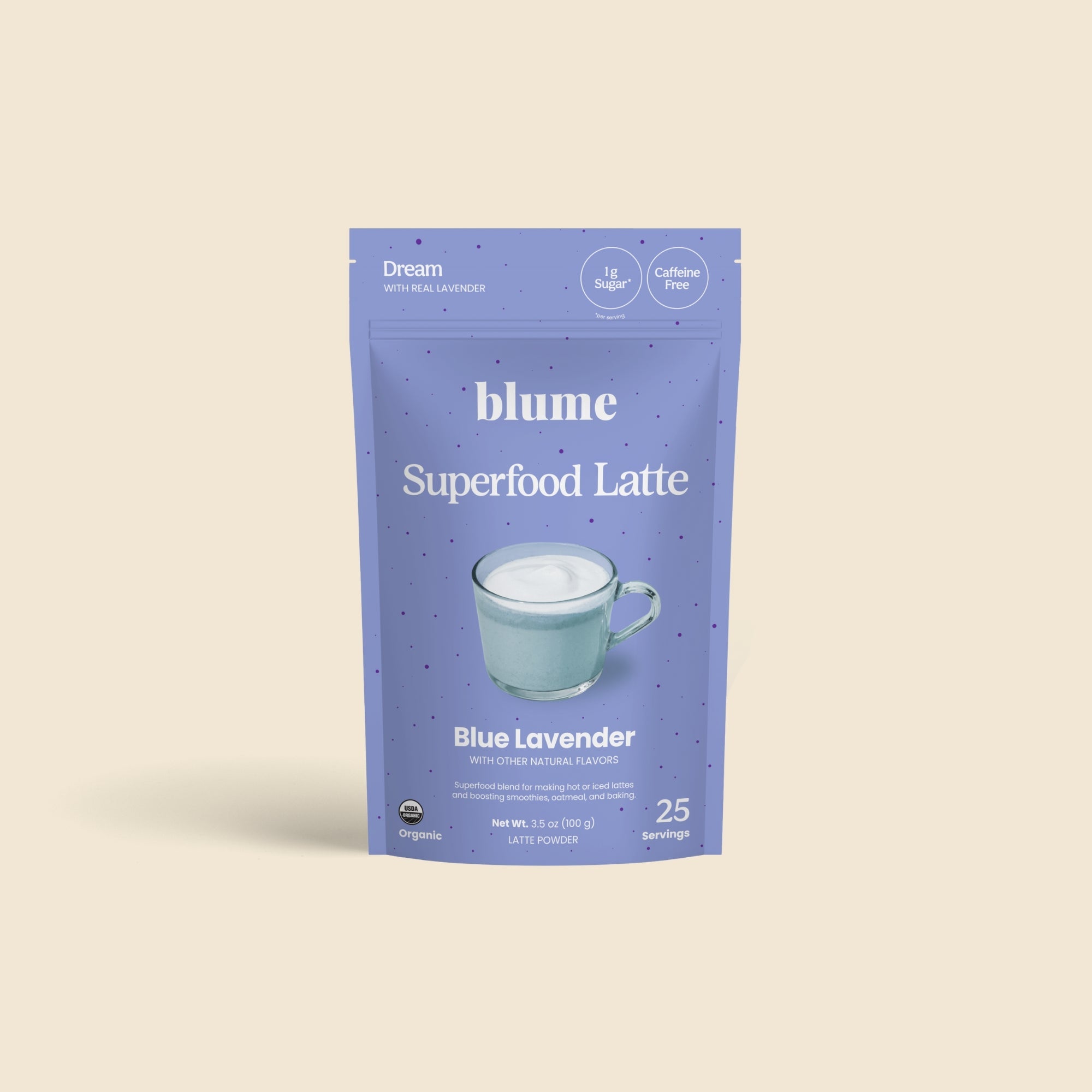 Organic Blue Lavender Latte Powder