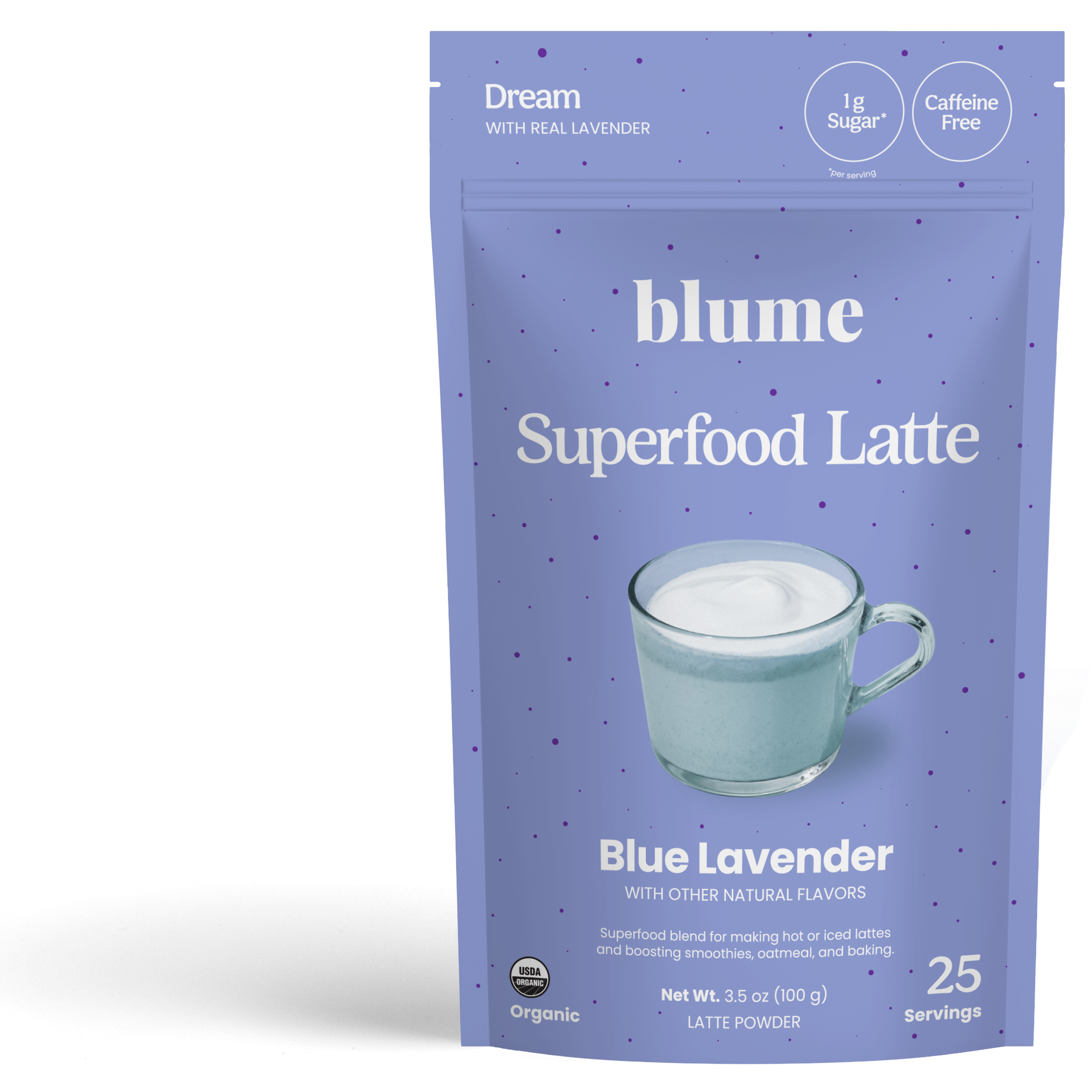 Organic Blue Lavender Latte Powder