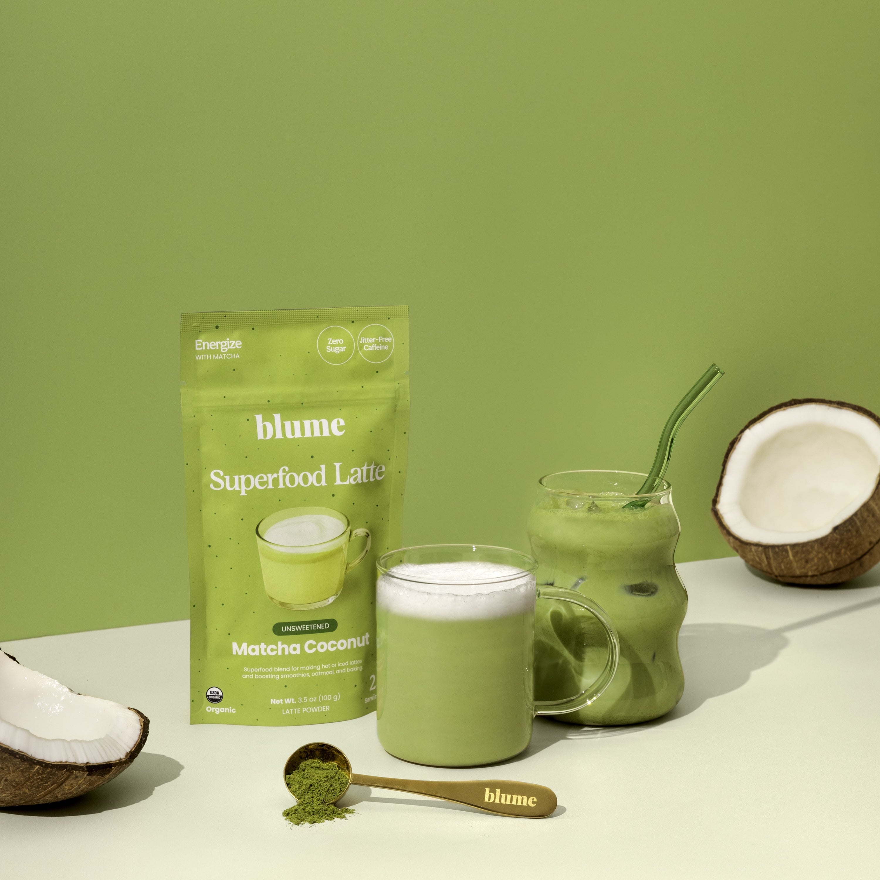 Organic Matcha Coconut Latte Powder