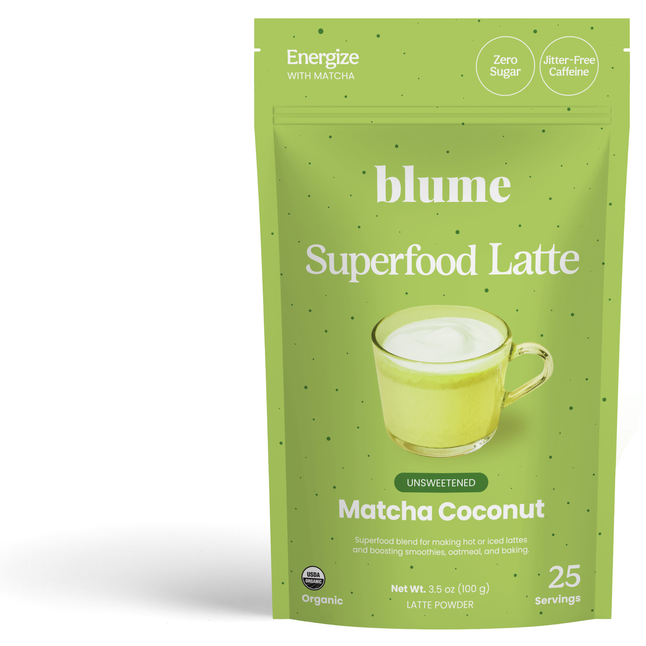 Organic Matcha Coconut Latte Powder