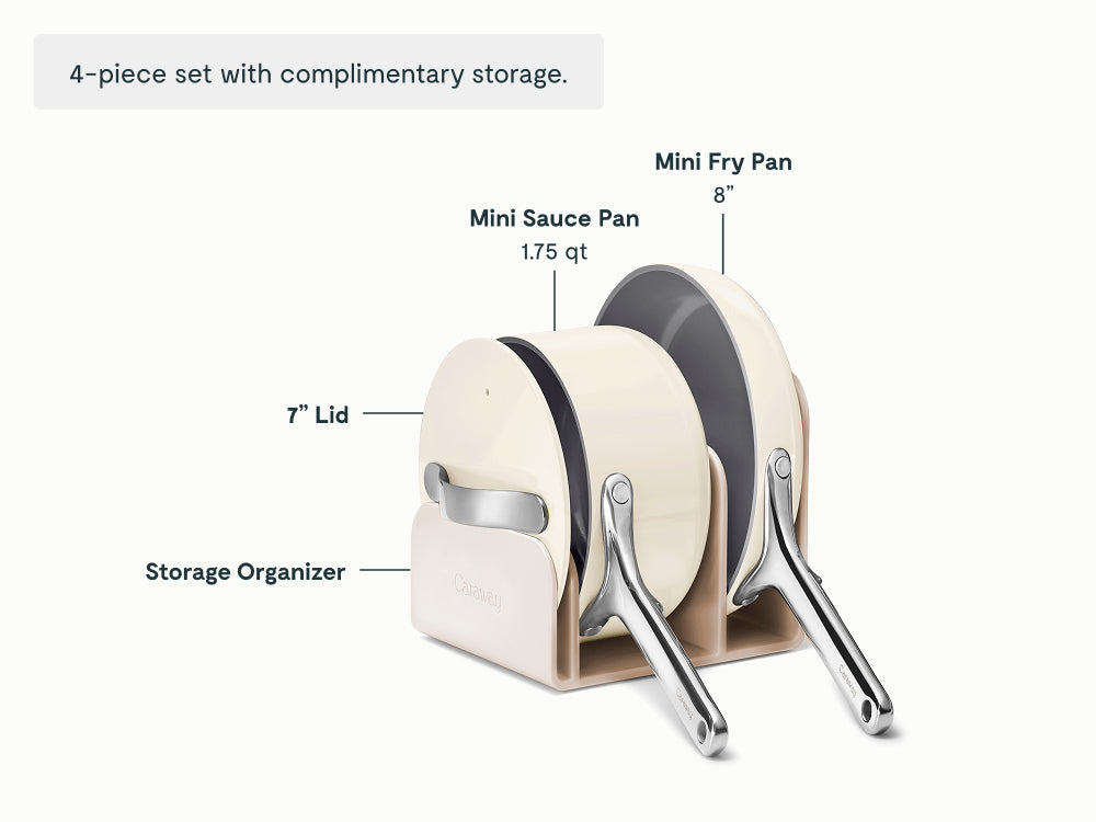 Ceramic Mini Fry Pan & Mini Sauce Pan Duo