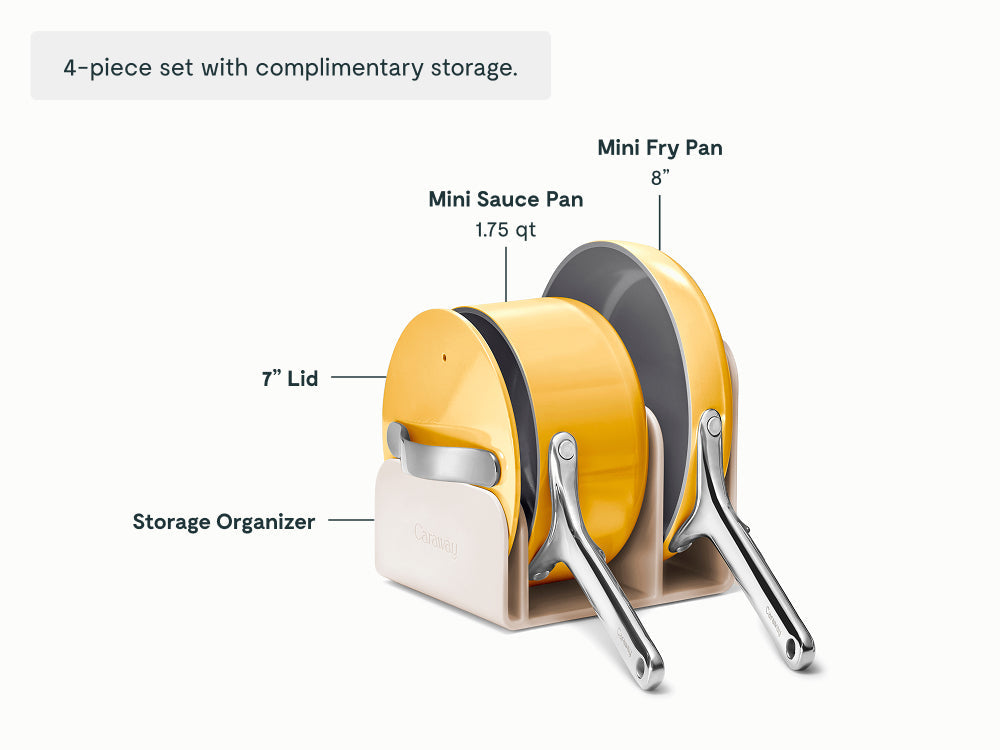 Ceramic Mini Fry Pan & Mini Sauce Pan Duo