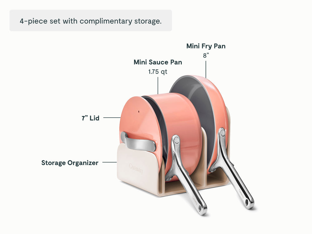 Ceramic Mini Fry Pan & Mini Sauce Pan Duo