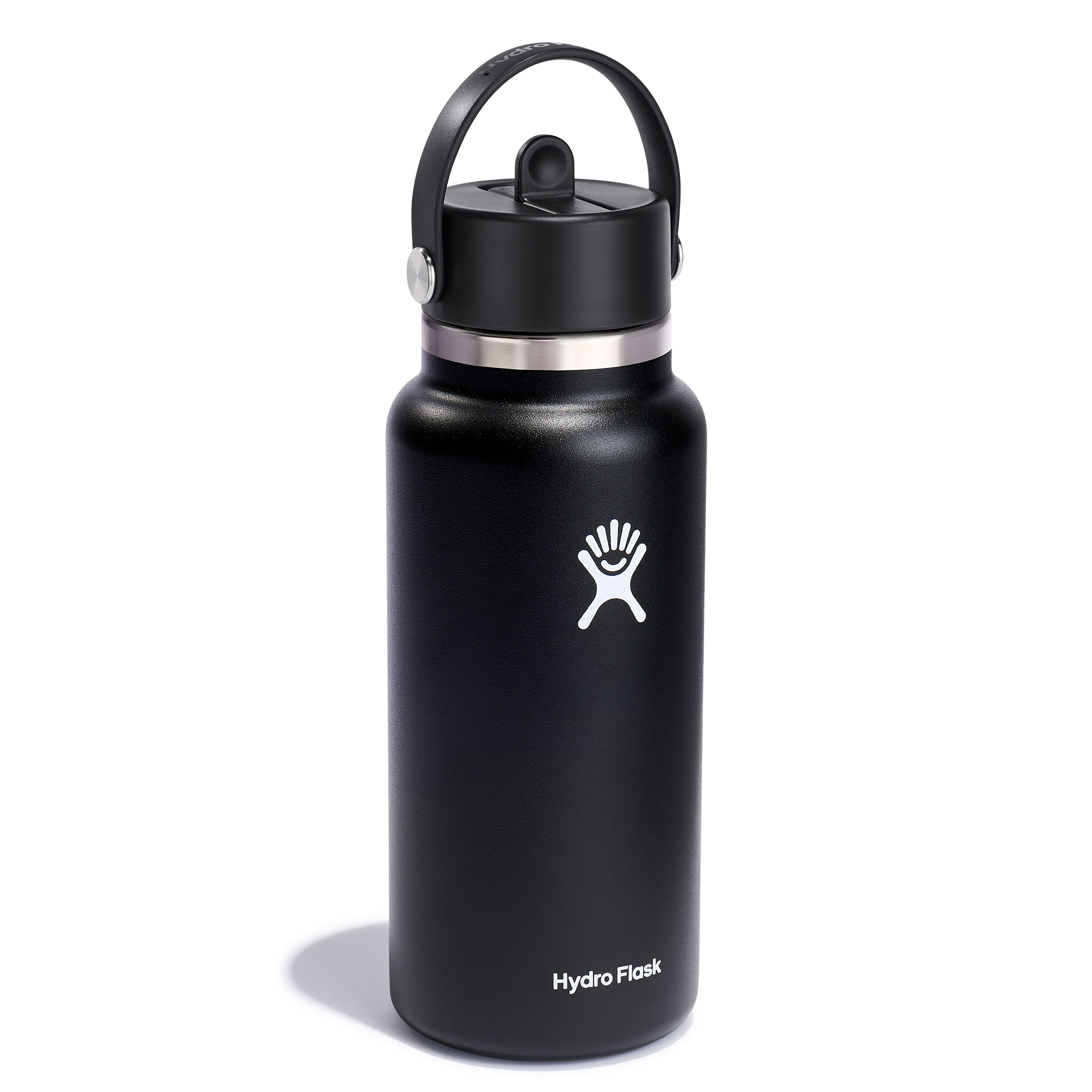 Wide Mouth Bottle with Flex Straw Cap, 32 oz