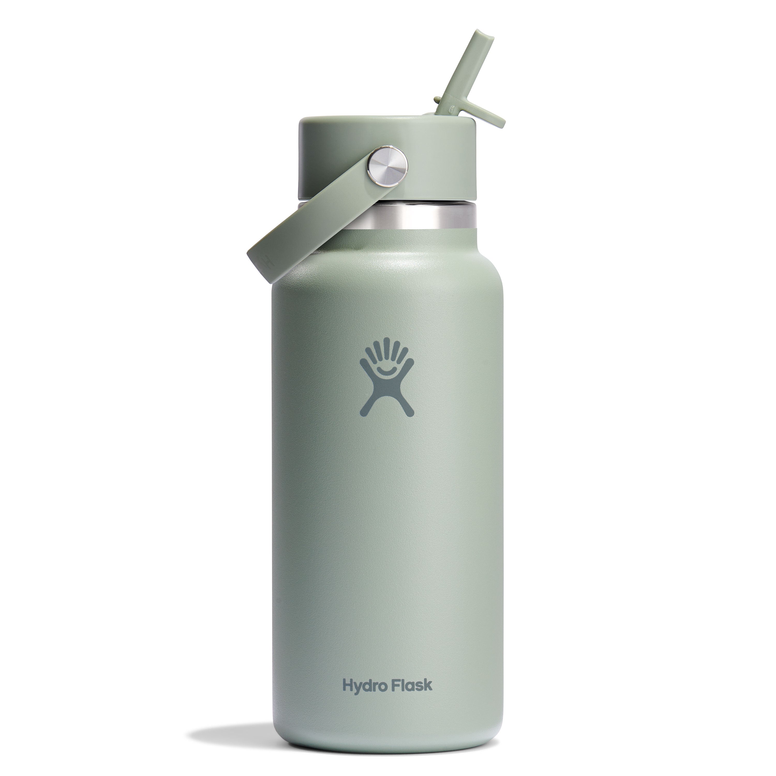Wide Mouth Bottle with Flex Straw Cap, 32 oz