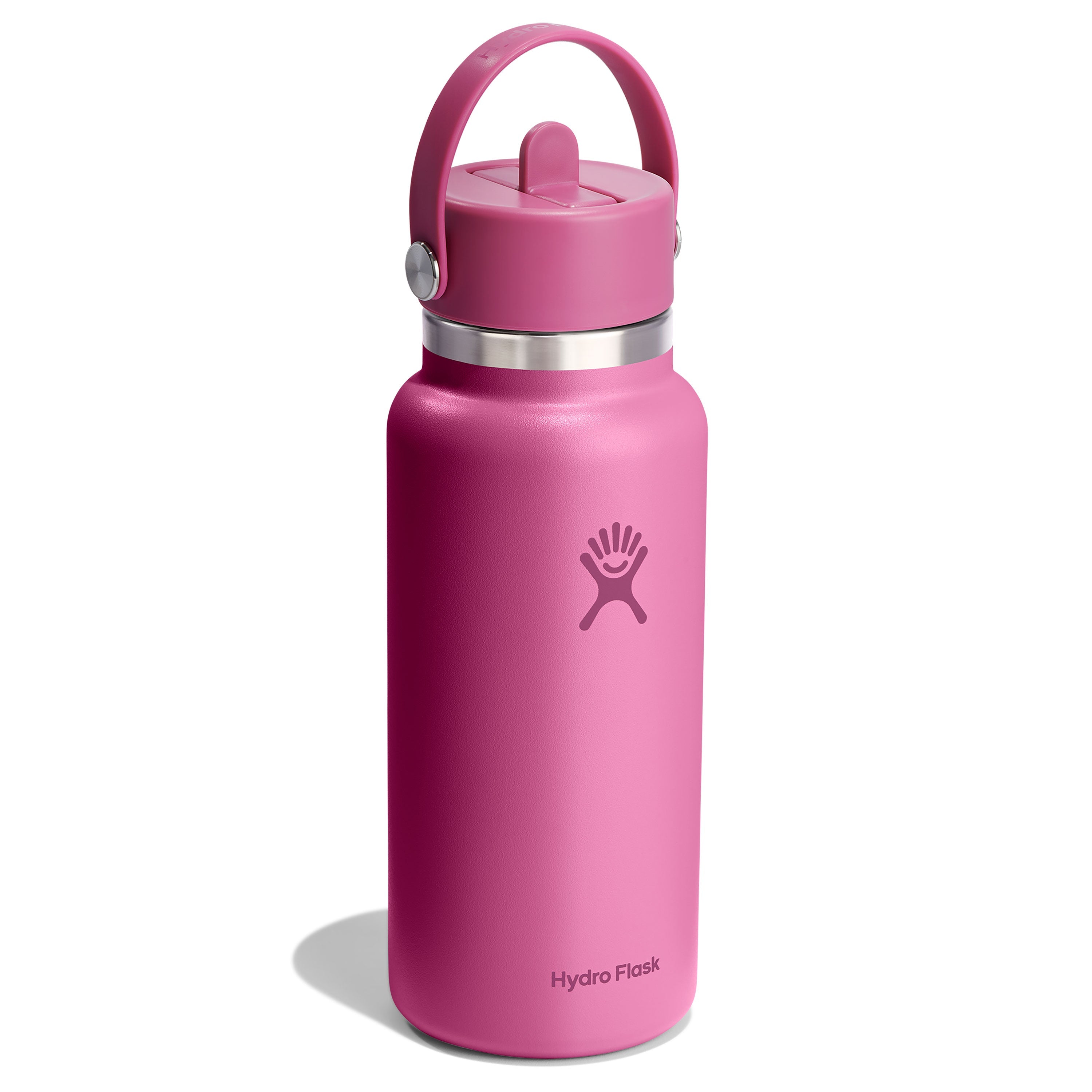 Wide Mouth Bottle with Flex Straw Cap, 32 oz