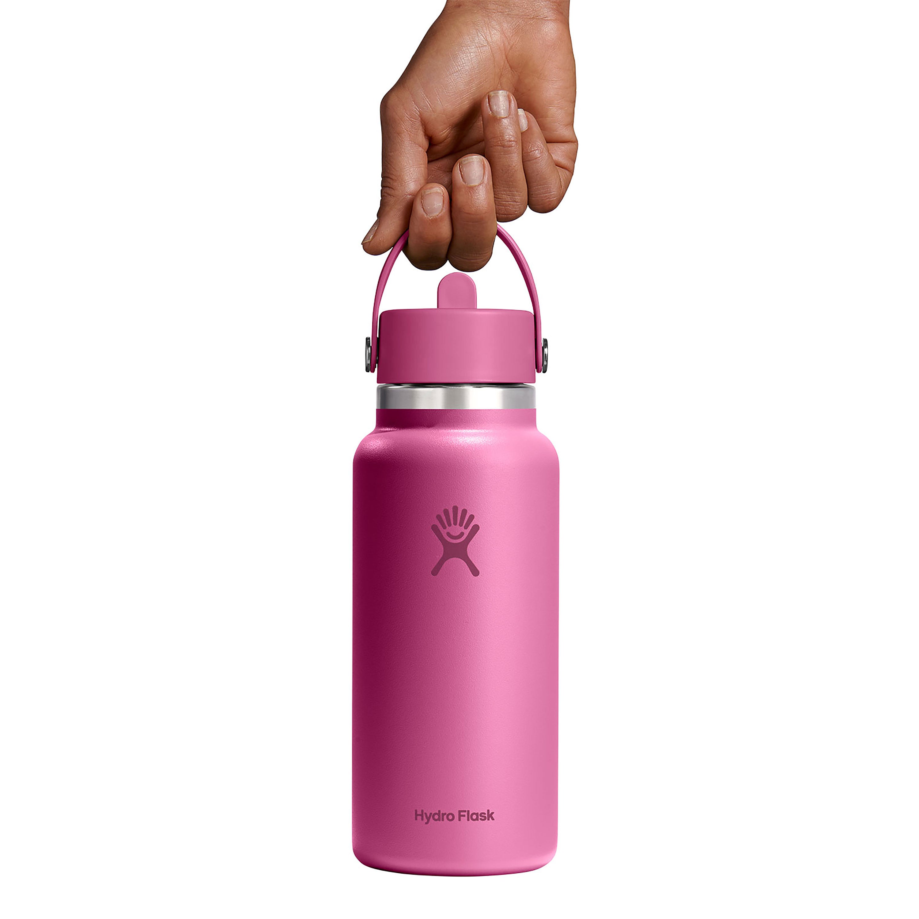 Wide Mouth Bottle with Flex Straw Cap, 32 oz