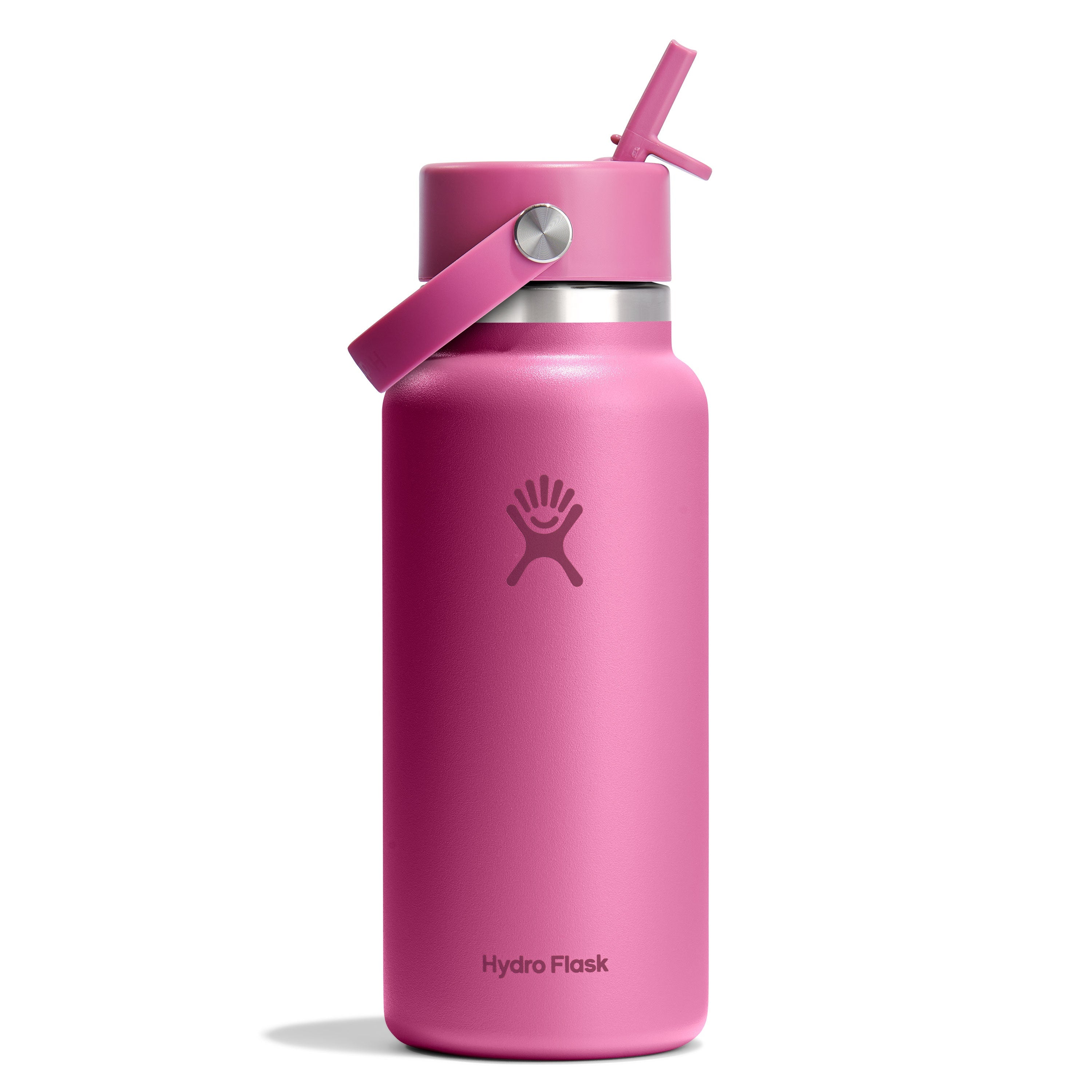 Wide Mouth Bottle with Flex Straw Cap, 32 oz