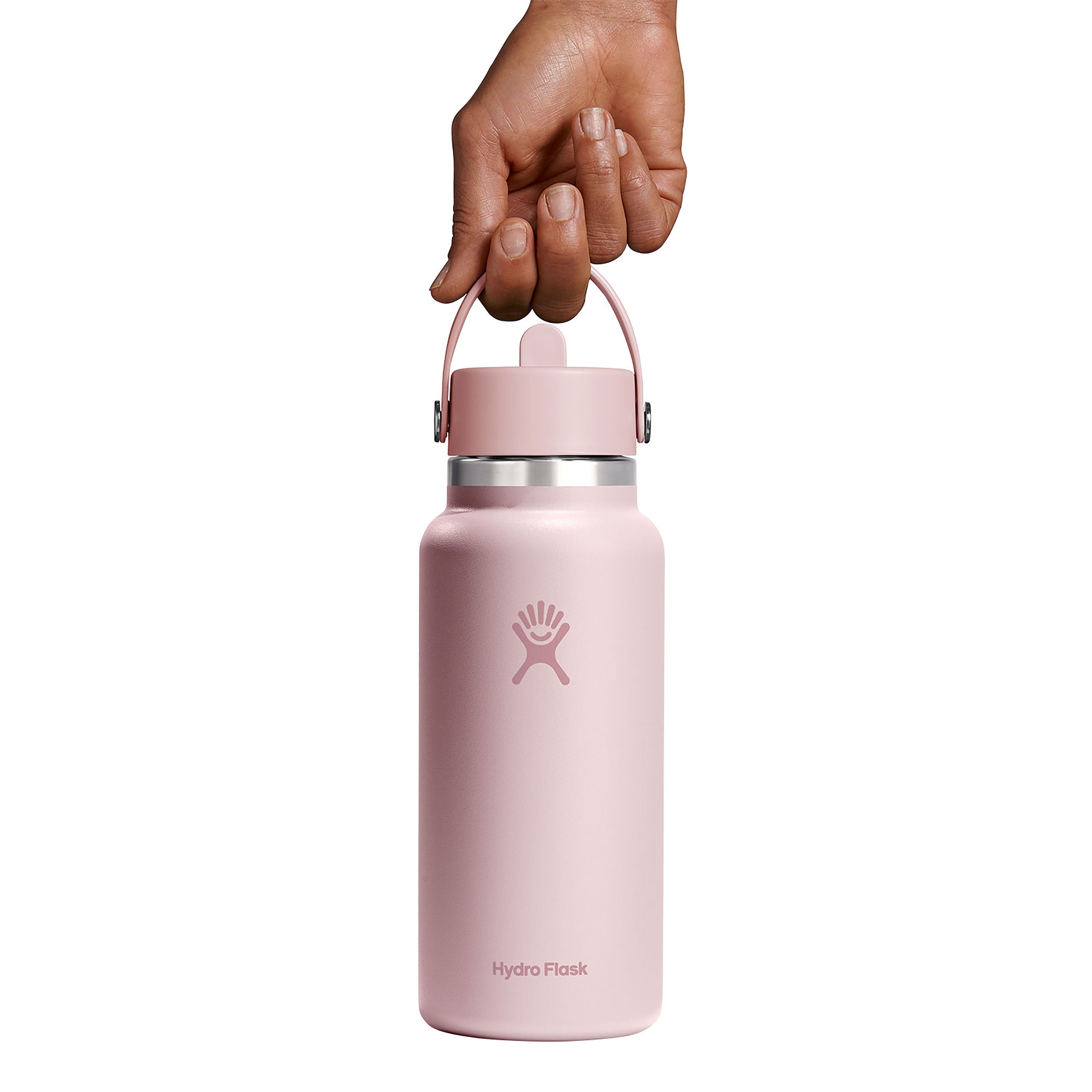 Wide Mouth Bottle with Flex Straw Cap, 32 oz