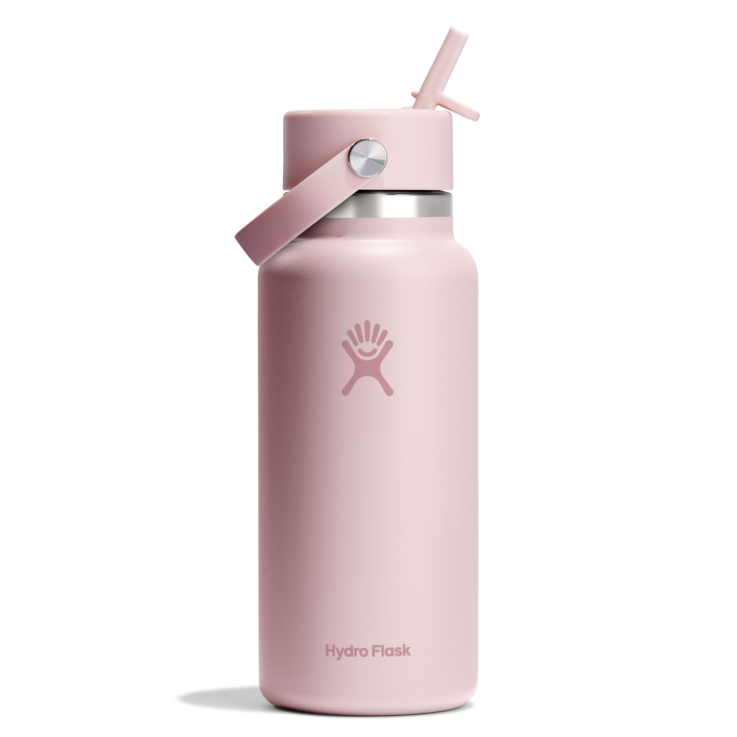 Wide Mouth Bottle with Flex Straw Cap, 32 oz