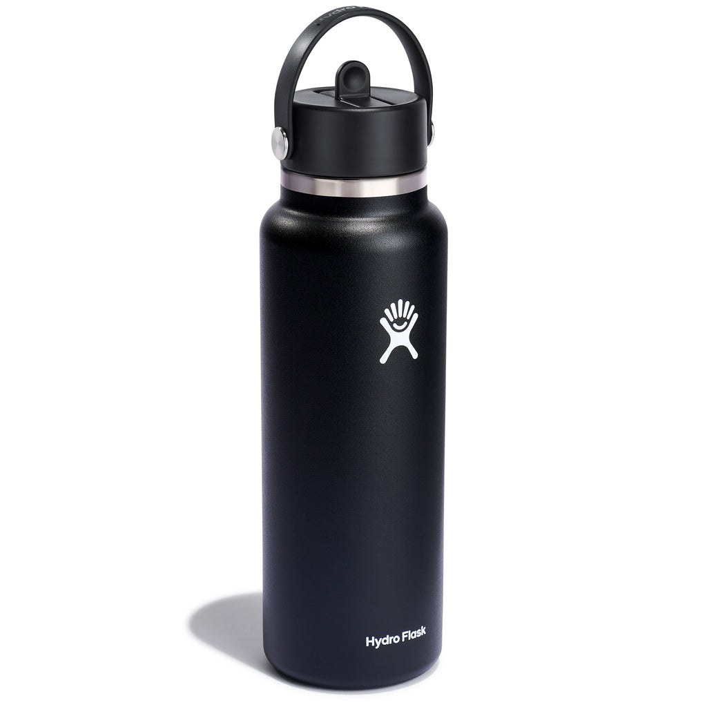 Wide Mouth Bottle with Flex Straw Cap, 40 oz