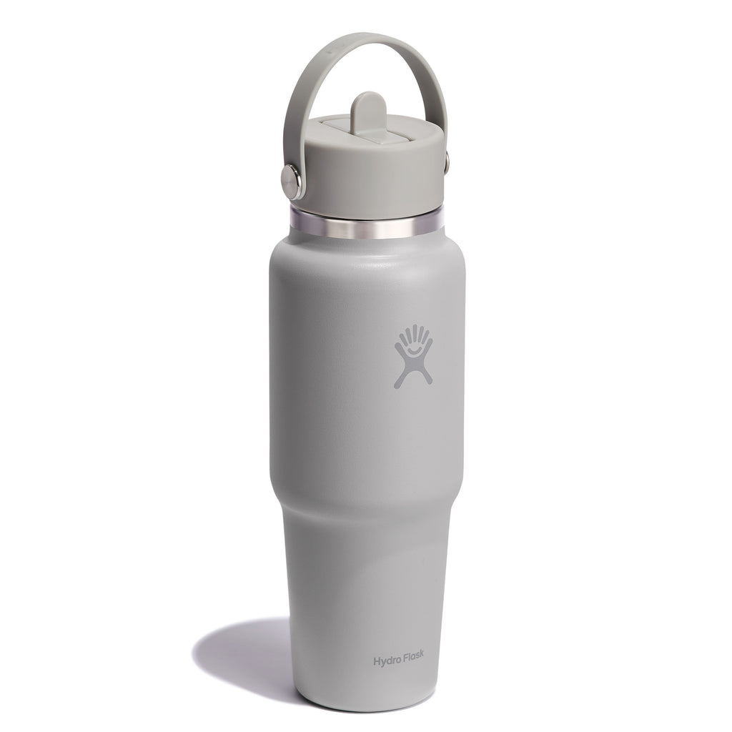 Wide Mouth Travel Bottle with Flex Straw Cap, 32 oz