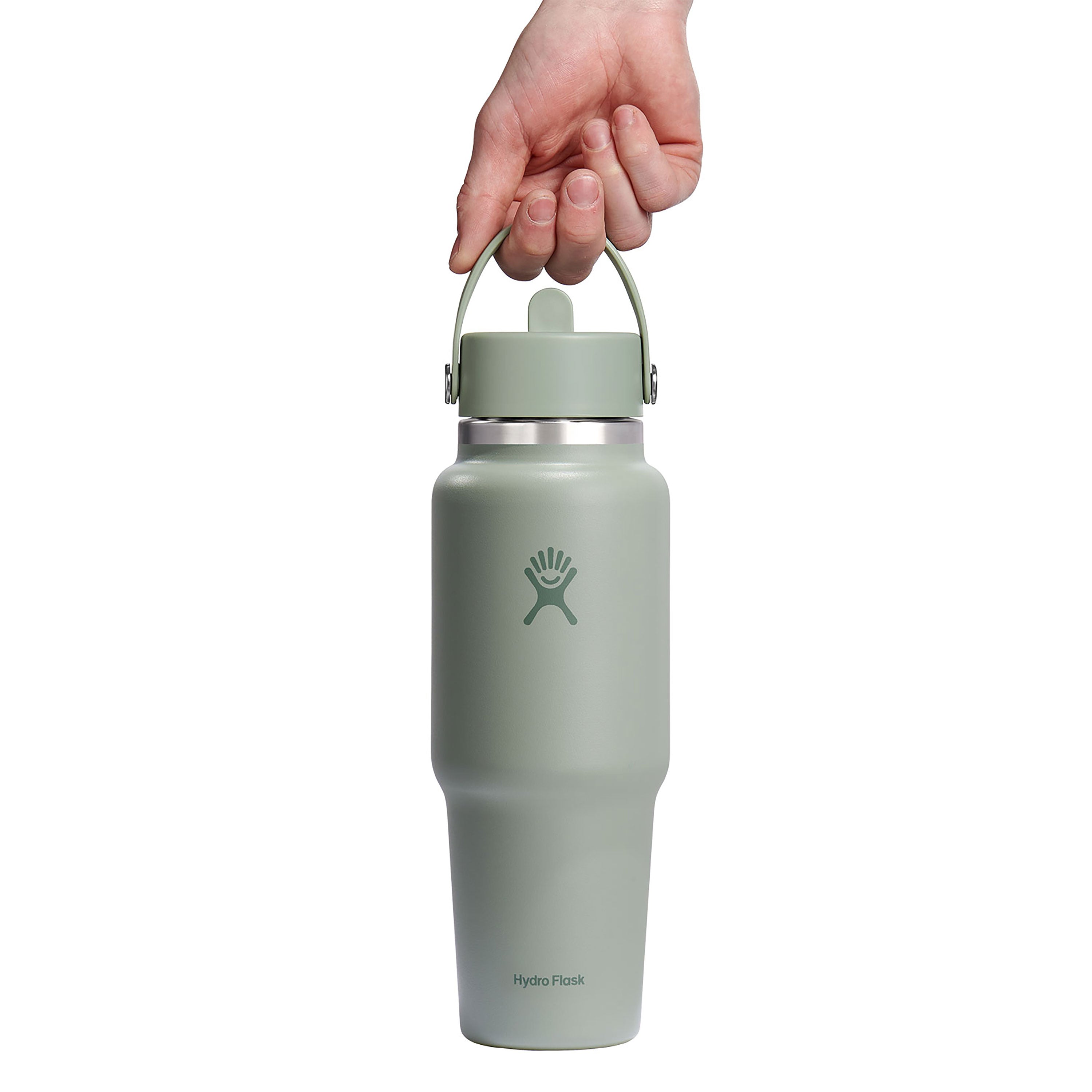 Wide Mouth Travel Bottle with Flex Straw Cap, 32 oz