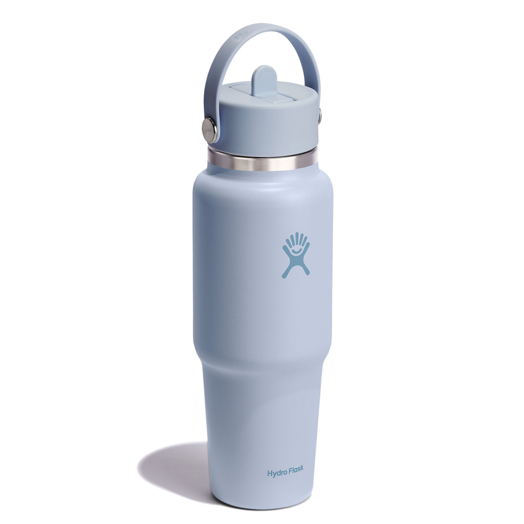 Wide Mouth Travel Bottle with Flex Straw Cap, 32 oz