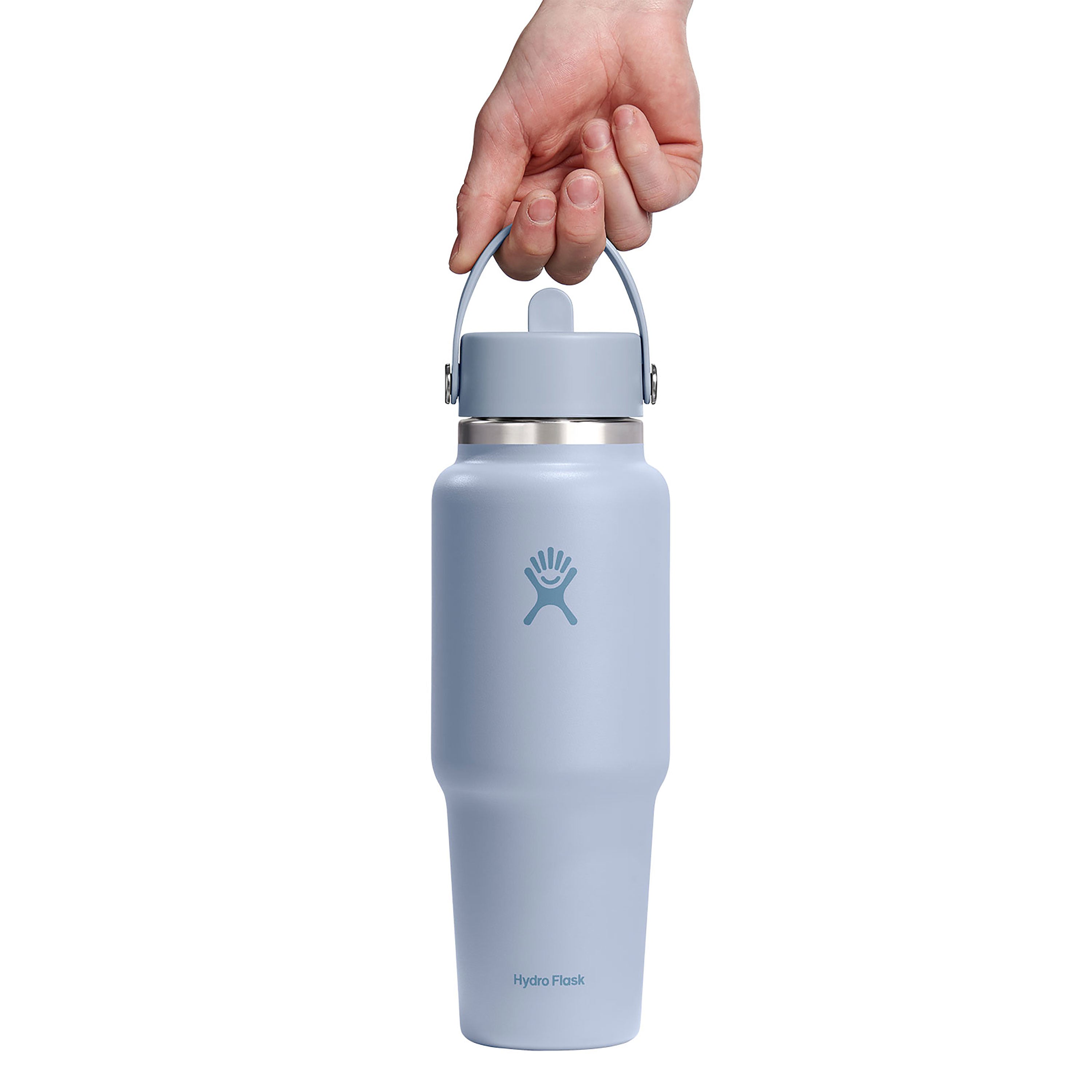 Wide Mouth Travel Bottle with Flex Straw Cap, 32 oz
