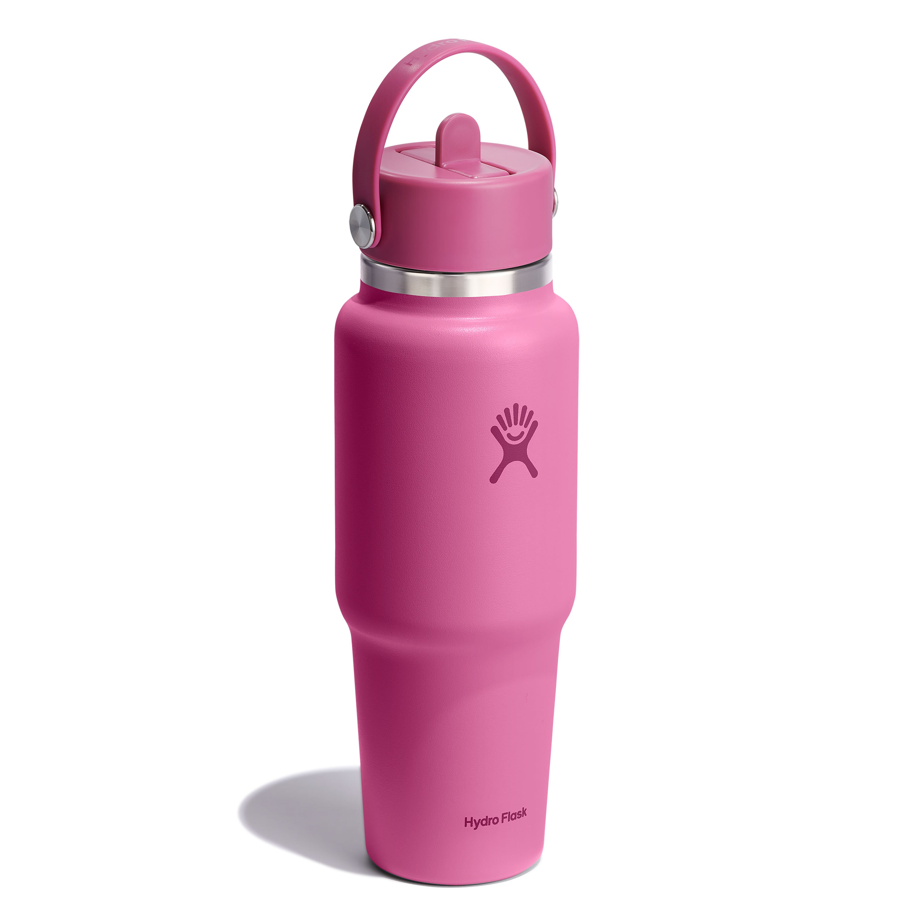 Wide Mouth Travel Bottle with Flex Straw Cap, 32 oz