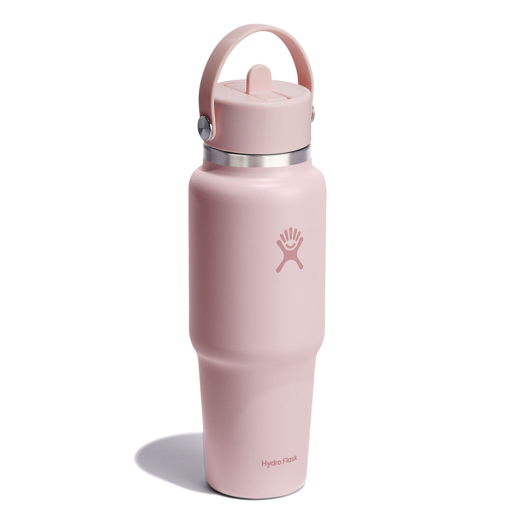 Wide Mouth Travel Bottle with Flex Straw Cap, 32 oz
