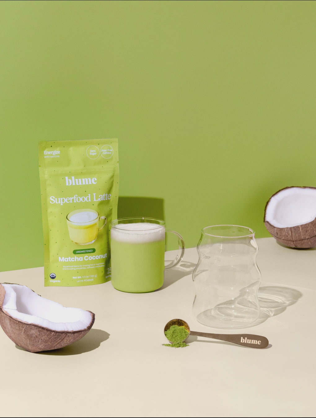 Organic Matcha Coconut Latte Powder