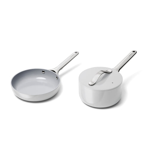 Ceramic Mini Fry Pan & Mini Sauce Pan Duo
