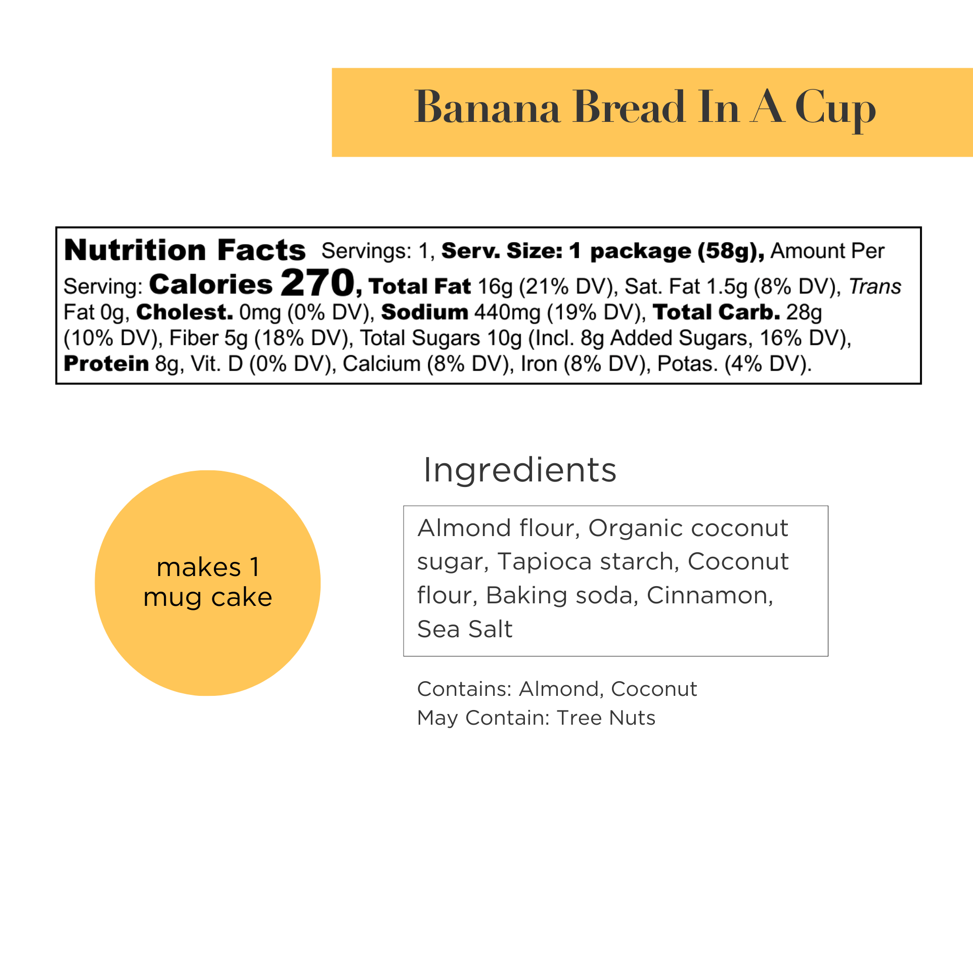 Banana Bread In A Cup