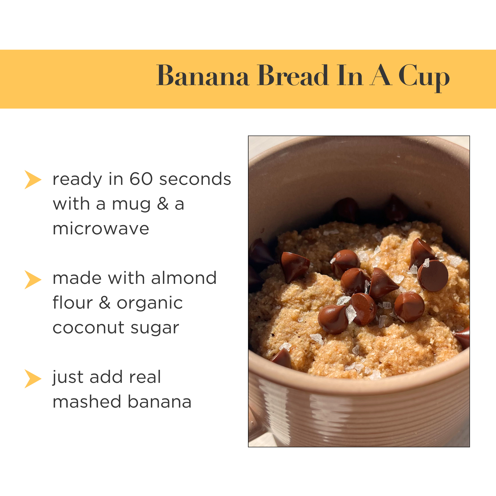 Banana Bread In A Cup